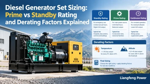 Diesel Generator Set Sizing for Prime and Standby Ratings
