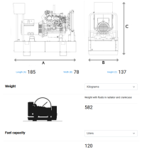 35-38kva HYW-35 T5 S5  MECC ALTE Generator set