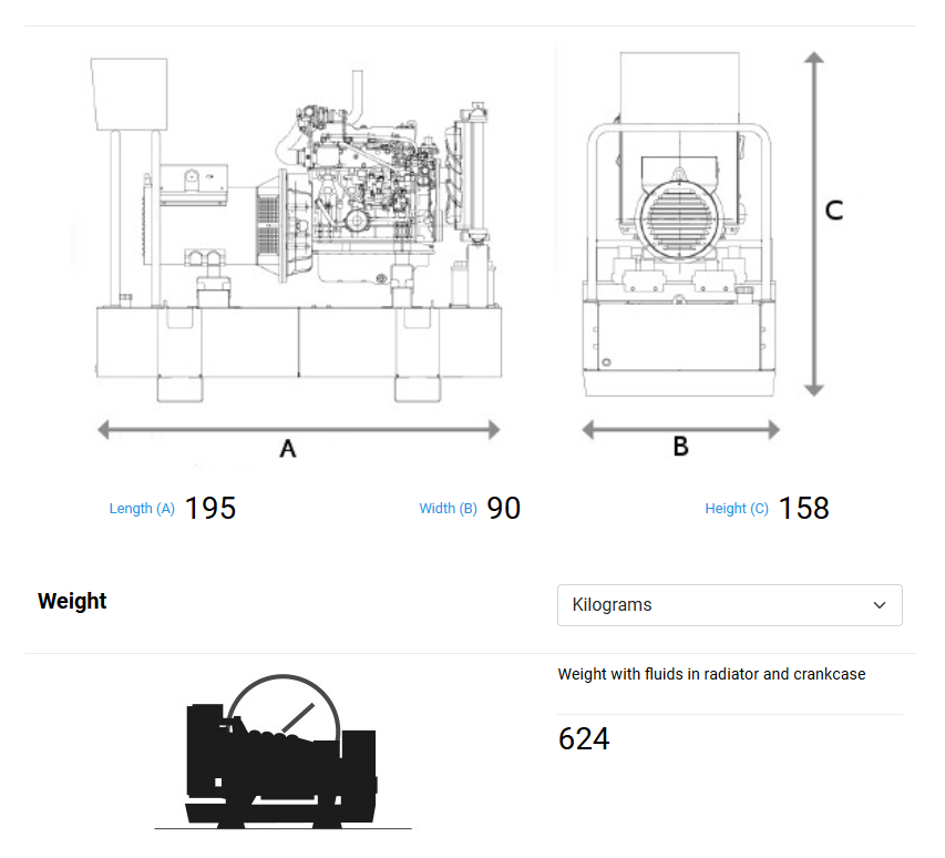 33-37KVA HGO-35 T5 NG Gas Generators Set