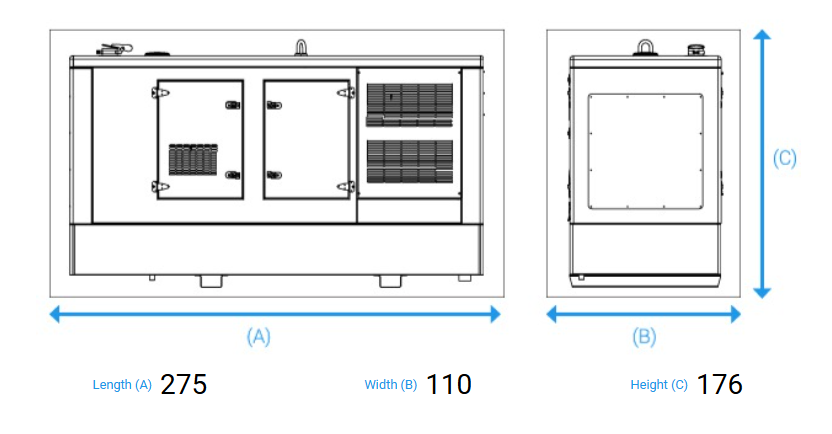31-34KVA HGO-30 M5 NG Gas Generators Set