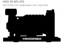 33-38kva HGO-35 M5 LPG Generator set